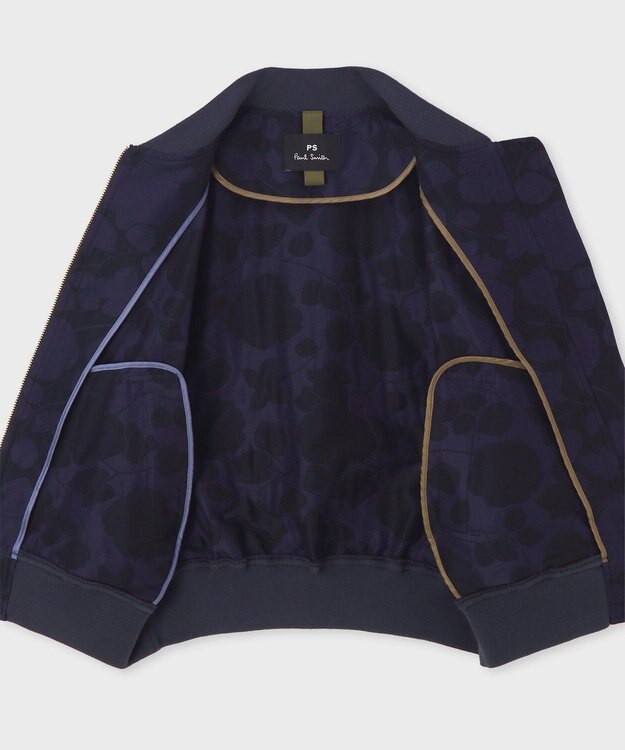 Paul Smith Perforated Floral ジャカード ブルゾン ネイビー