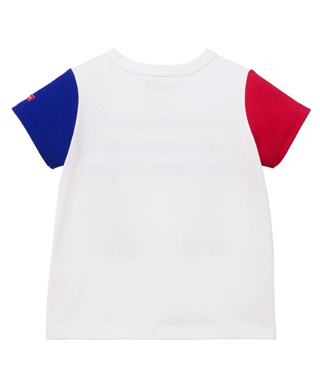 MIKI HOUSE HOT BISCUITS 【80-120cm】サスペンダーデザイン 半袖Tシャツ 白