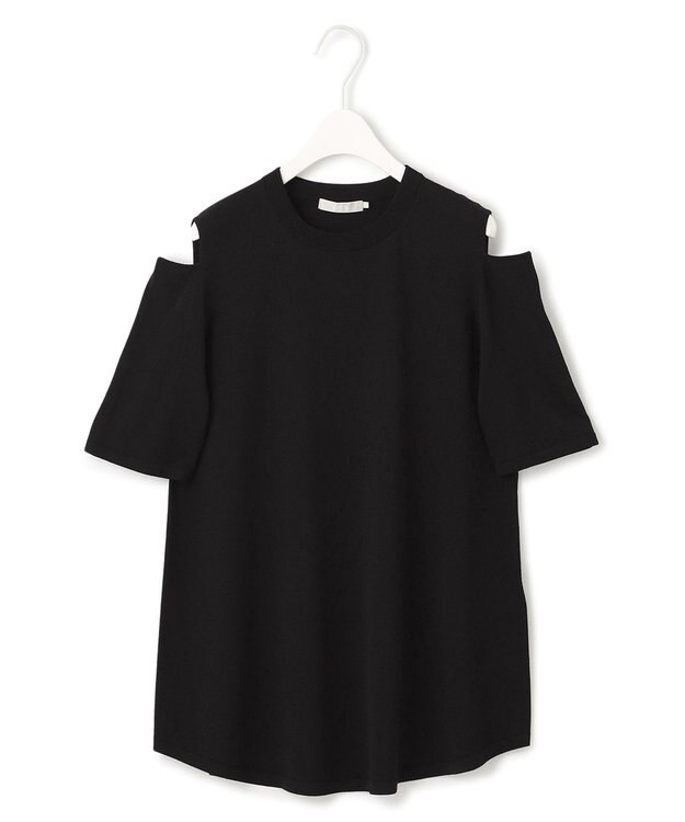 ICB 【接触冷感・UVカット・洗える】 VIS/NYハイゲージ デザインプルオーバー ブラック系