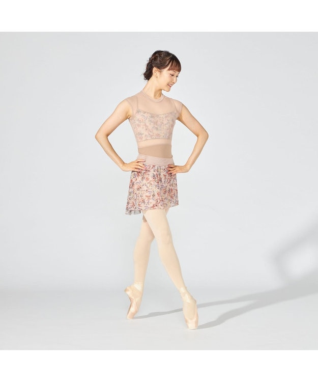 Chacott ハイネックレオタード キャメル