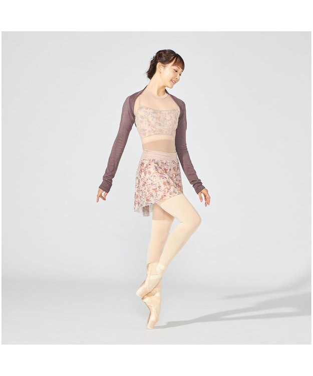 Chacott ハイネックレオタード キャメル