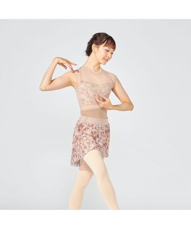 Chacott ハイネックレオタード キャメル