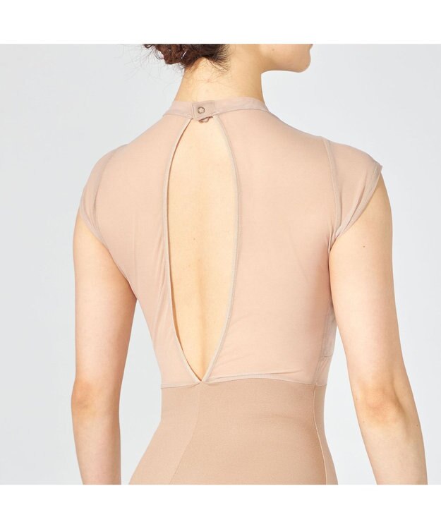 Chacott ハイネックレオタード キャメル