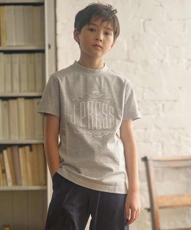 J.PRESS KIDS 【140-170cm】ハウスプリント Ｔシャツ グレー系