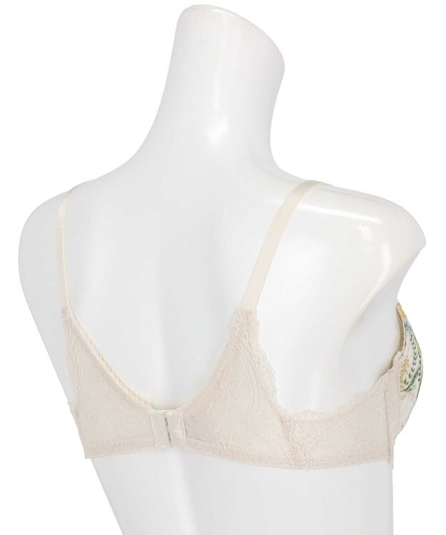 une nana cool バックスタイルまでかわいい Steppe Flower ワイヤーブラ ライトベージュ