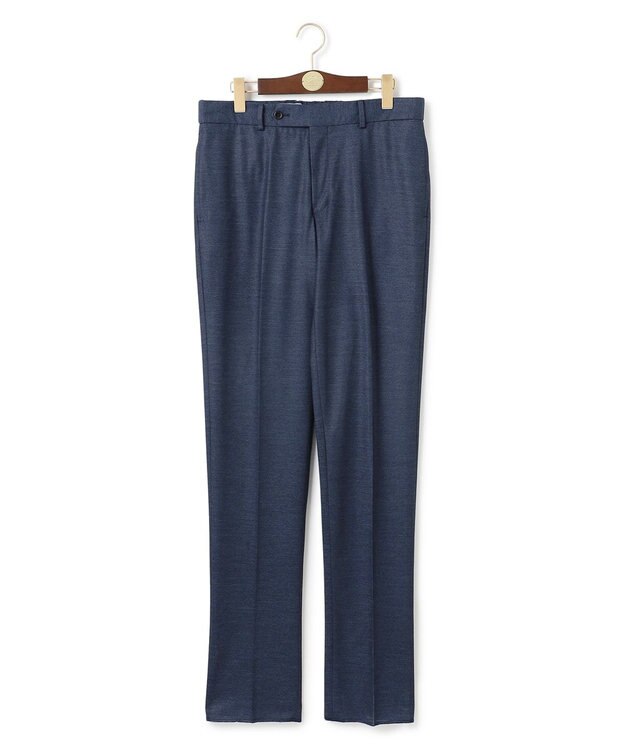 J.PRESS MEN プールに浮いているような快適な着心地【ストレッチ / 洗える / 吸水速乾/ 接触冷感】【J.PRESS-POOL WOOL】ジャージーセットアップ スラックス ネイビー系