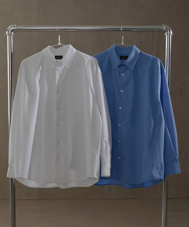 WEGO ブロードルーズシャツ ブルー