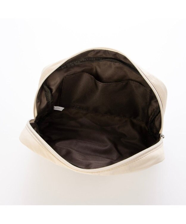 UNBILLION カシュカシュ cachecache / アニマルドローイング刺繍ナイロントート ベージュ