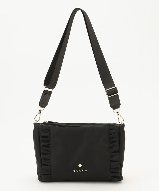 TOCCA 【撥水】TRIM WAVES POCHETTE ポシェットバッグ ブラック系