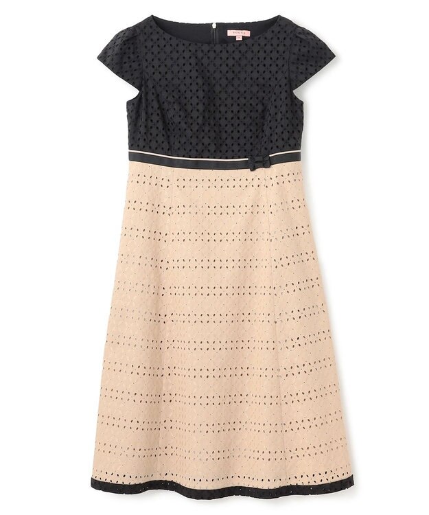 TOCCA 【Archive Collection】【洗える！】ENVELOPE ドレス ブラック×ベージュ系