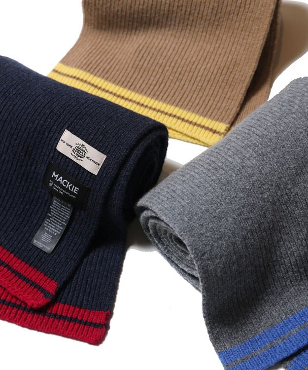 J.PRESS MEN 【WEB限定】スクール ラインマフラー グレー系1