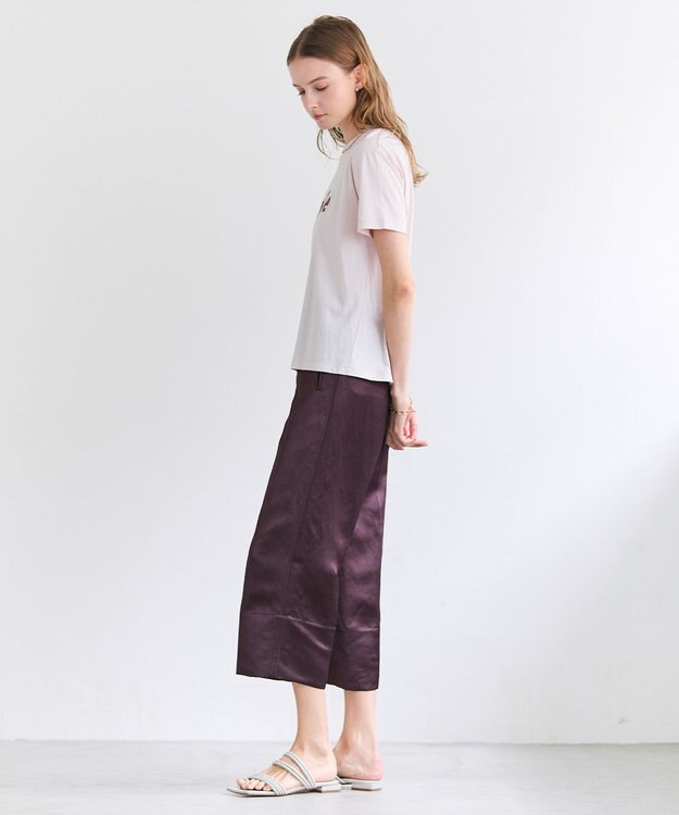 BEIGE， STELLERITE / コットンロゴTシャツ Nude