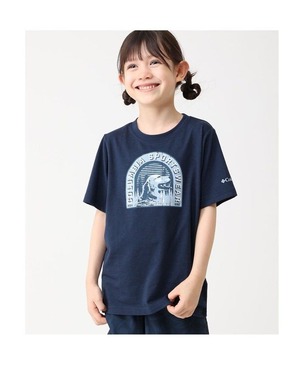 Columbia Columbia/ 【KIDS】ラプードルパスショートスリーブTシャツ /コロンビア Collegiate Navy、 Furry Friend