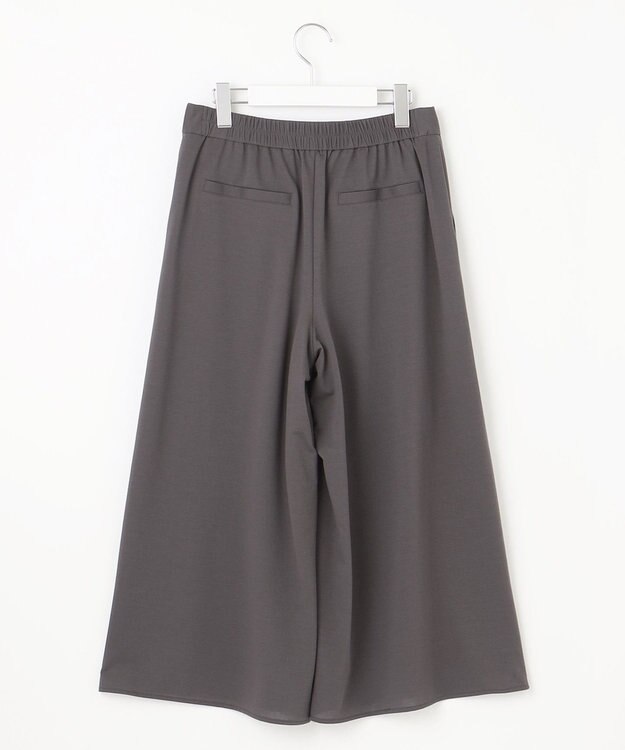 J.PRESS LADIES L 【洗える】ジャージー ワイド パンツ スレート系
