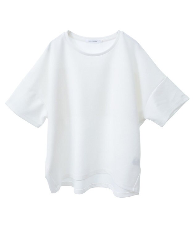 AMERICAN HOLIC バックフリル半袖プルオーバー Off White