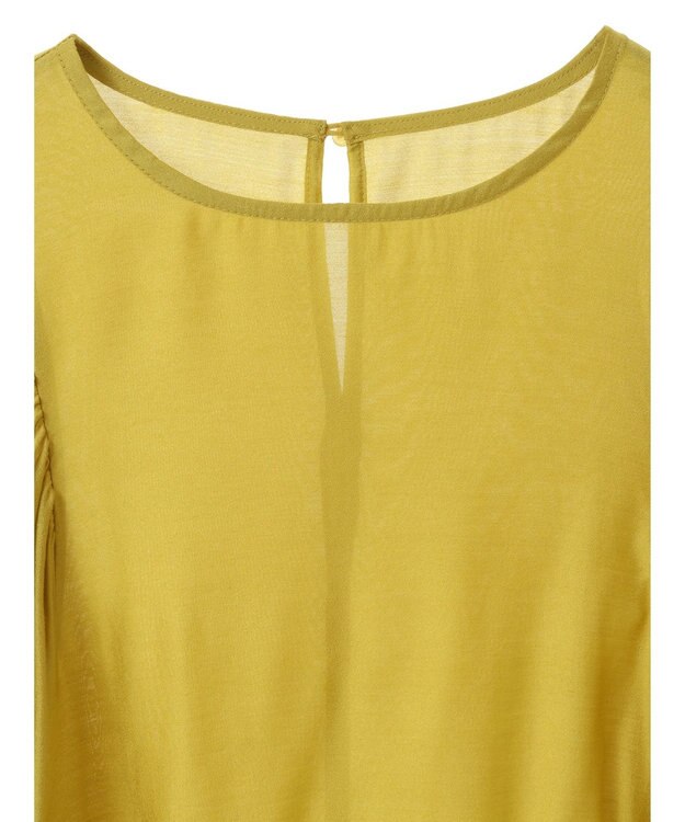 AMERICAN HOLIC 袖ボリュームシアーブラウス Yellow