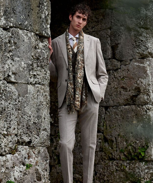 JOSEPH ABBOUD 【麻100％・軽い・涼しい】モイスチャーリネン シャツ ホワイト系