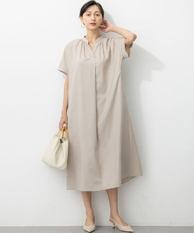 23区 アクリルハンドル バッグ アイボリー系