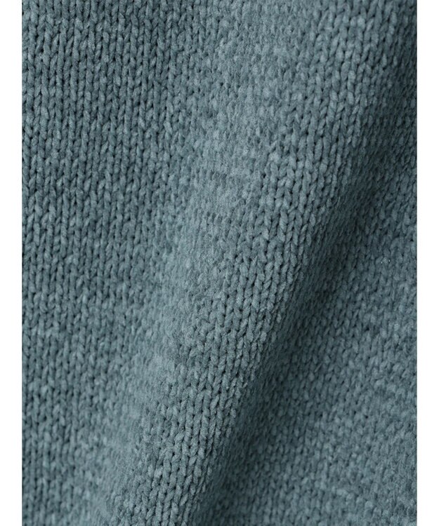 CRAFT STANDARD BOUTIQUE 洗えるコードモールクルーネックカーデイガン Light Green