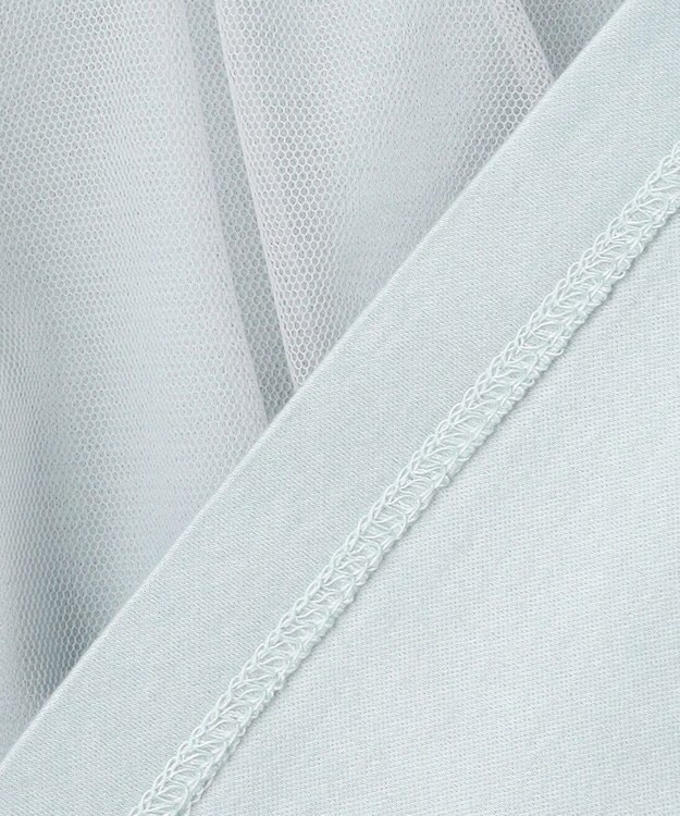 Feroux チュールコンビカットソー スカイブルー系