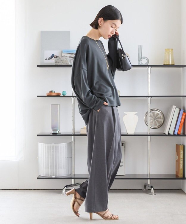 AMERICAN HOLIC ポンチコクーンカットプルオーバー Charcoal Gray