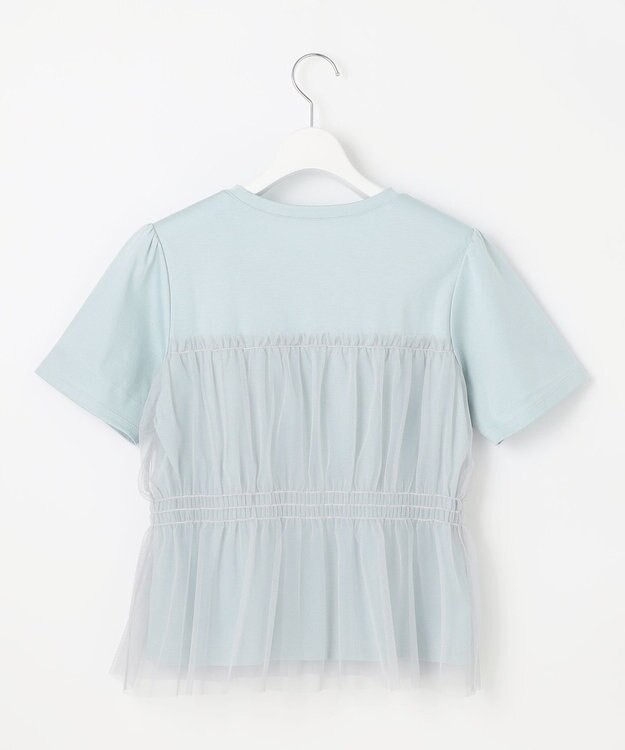 Feroux チュールコンビカットソー スカイブルー系