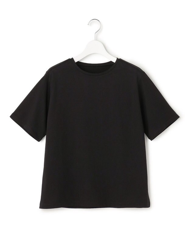 23区 【先行予約】シアーコンフォート クルーネック Tシャツ ブラック系