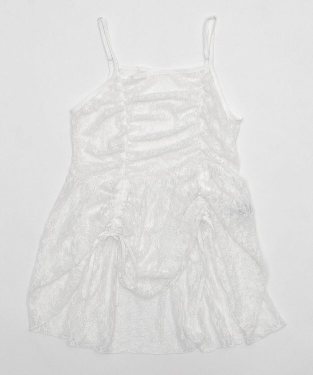 WEGO ドロストデザインキャミワンピース ホワイト