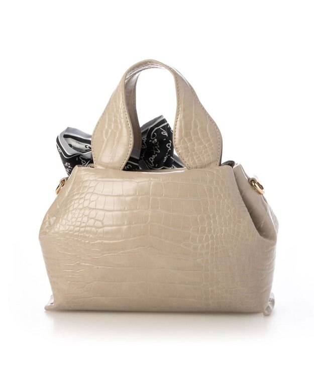 UNBILLION カシュカシュ cachecache / スカーフ付きラウンドミニショルダー グレー