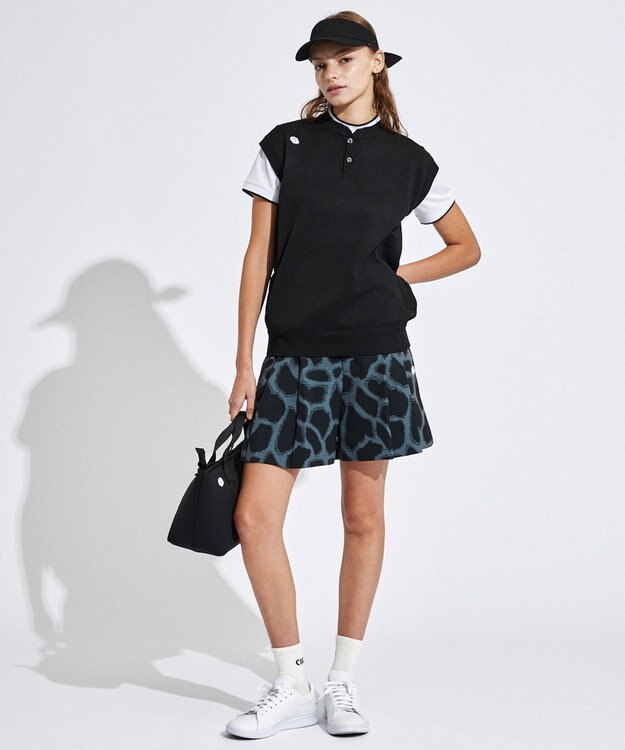 PW CIRCULUS 【WOMEN】ジラフ柄キュロット ゴルフウェア レディース ブラック系5