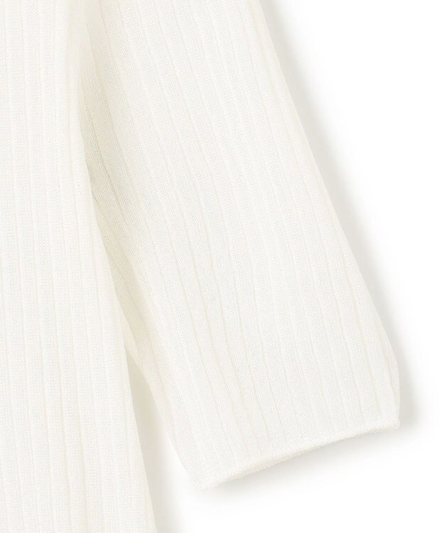 uncrave ラスターシアーニット ワイドリブトップス オフ