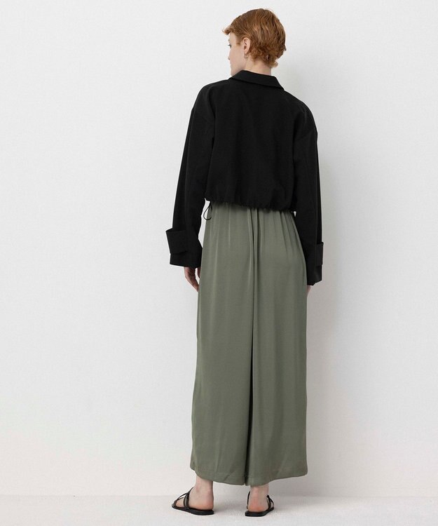 NAVE 【Nave・セットアップ可/洗える/撥水】スパンツイル ショートジャケット ブラック系