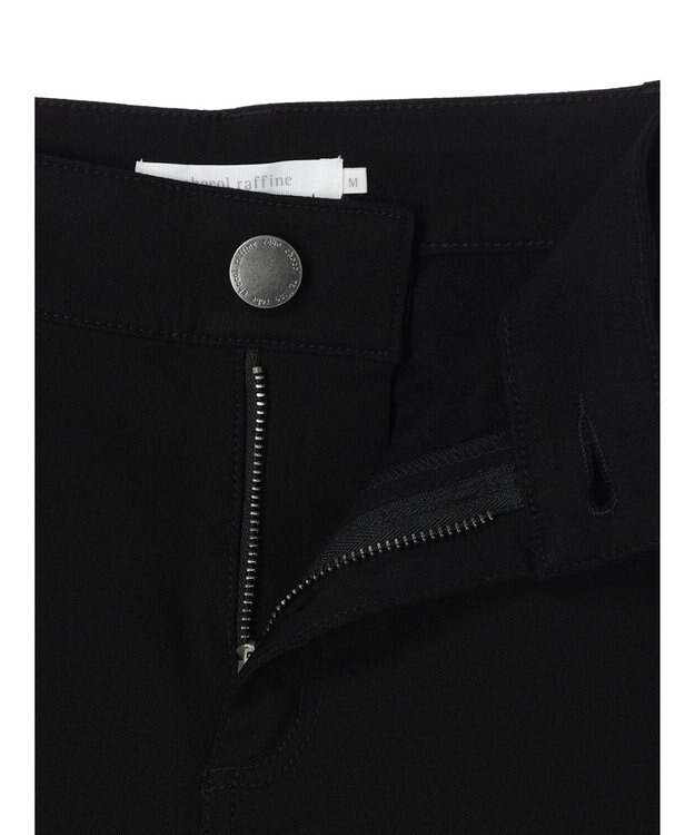 Green Parks 裏起毛ストレッチスキニーパンツ Black