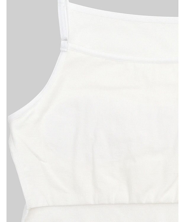 Wing ジュニア 胸あて付きキャミソール Wing Teen 綿混素材(身生地部) 成長する胸にフィット 【STEP1～2】 RL6917 ウイング／ワコール ホワイト