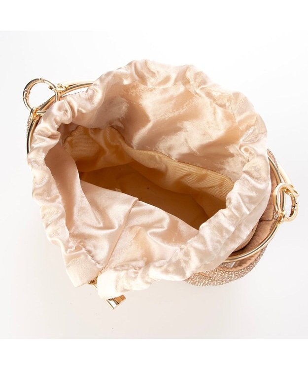 UNBILLION カシュカシュ cachecache / メタリックメッシュオーバルバッグ ゴールド