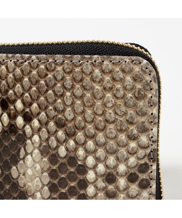 UNBILLION ペルケ perche / ダイヤモンドパイソン・ジャバラカートウォレット ブラック