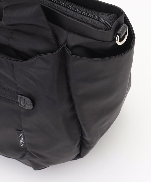 LA BAGAGERIE 【MONICA】ラウンド2WAYトートバッグ ブラック