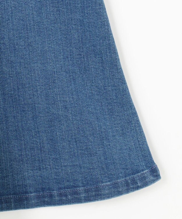 組曲 ライトデニム フレアスカート ライトインディゴ系