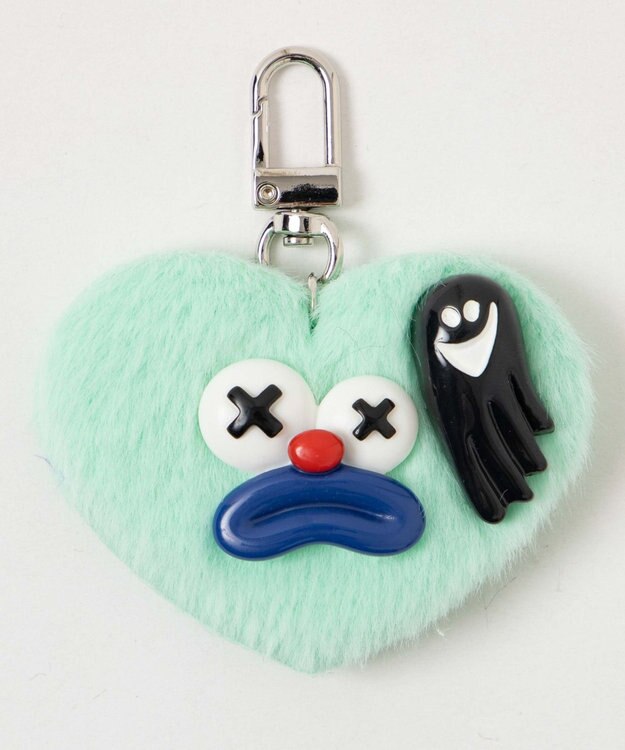 WEGO ミニハートピエロモンスターぬいぐるみキーホルダー グリーンその他