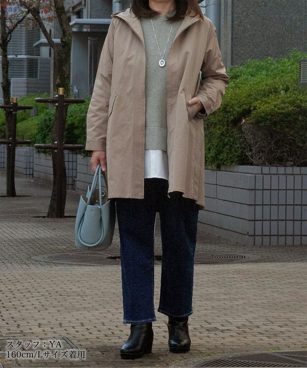 Tiaclasse 【安田美沙子さん着用・洗える】ストレッチストレートデニム ネイビー