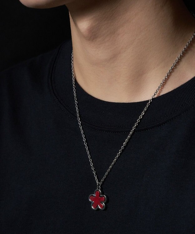 WEGO M変型ストーンネックレス レッド