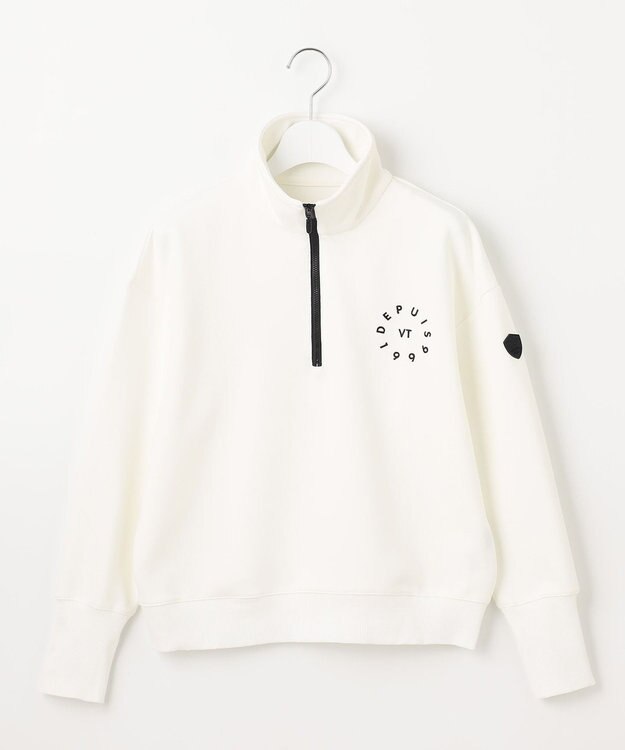 23区GOLF 【WOMEN】ハーフジップスウェット ホワイト系