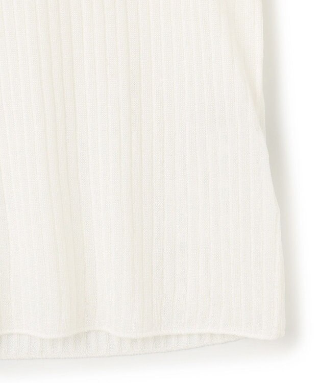 uncrave ラスターシアーニット ワイドリブトップス オフ