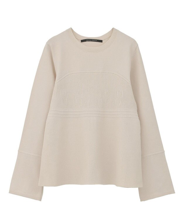 YECCA VECCA ビスチェデザインニット Black