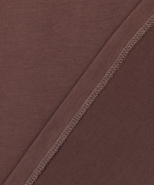 ANY SIS 【洗える】ロゴ刺繍 Tシャツ ブラウンスパンコール