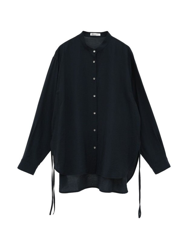 CRAFT STANDARD BOUTIQUE レーヨントロミサイドリボンチュニック Navy