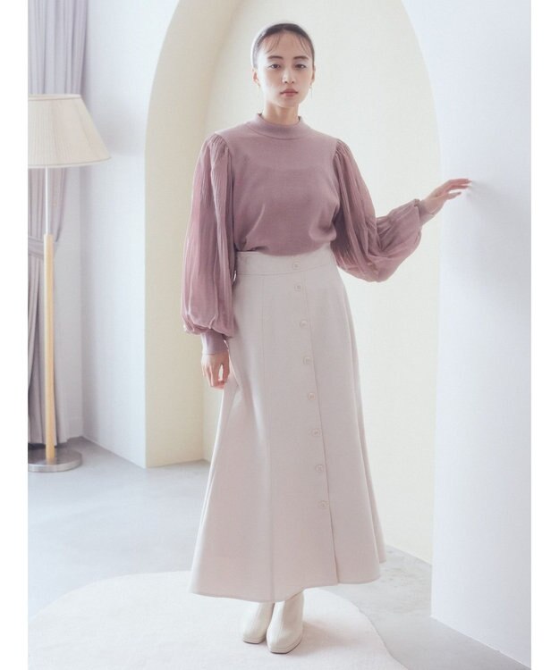 earth music&ecology マジョリカニットプルオーバー Pink Beige