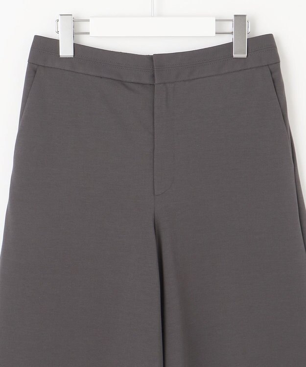 J.PRESS LADIES L 【洗える】ジャージー ワイド パンツ スレート系