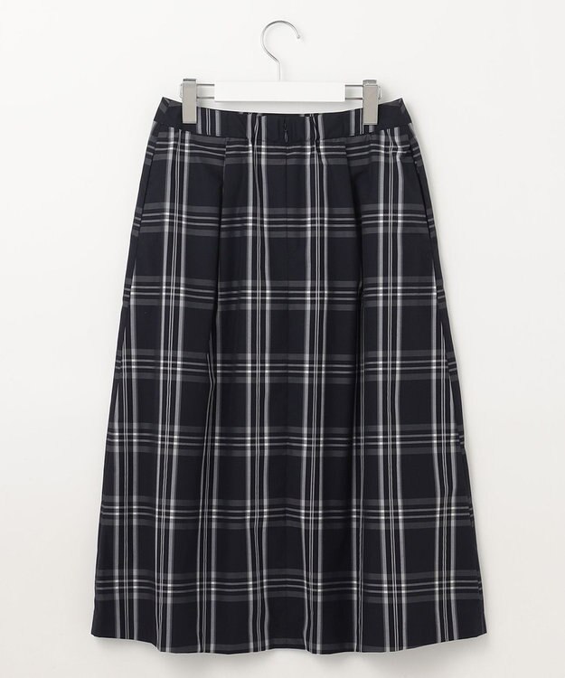 J.PRESS LADIES S 【洗える】コンパクトチェック スカート ネイビー系3