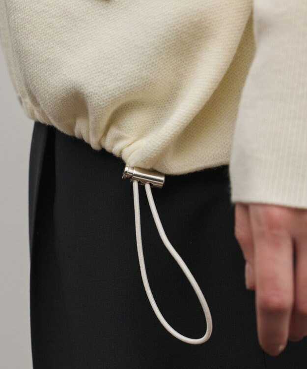 GRACE CONTINENTAL スウェットライクニットトップ ホワイト